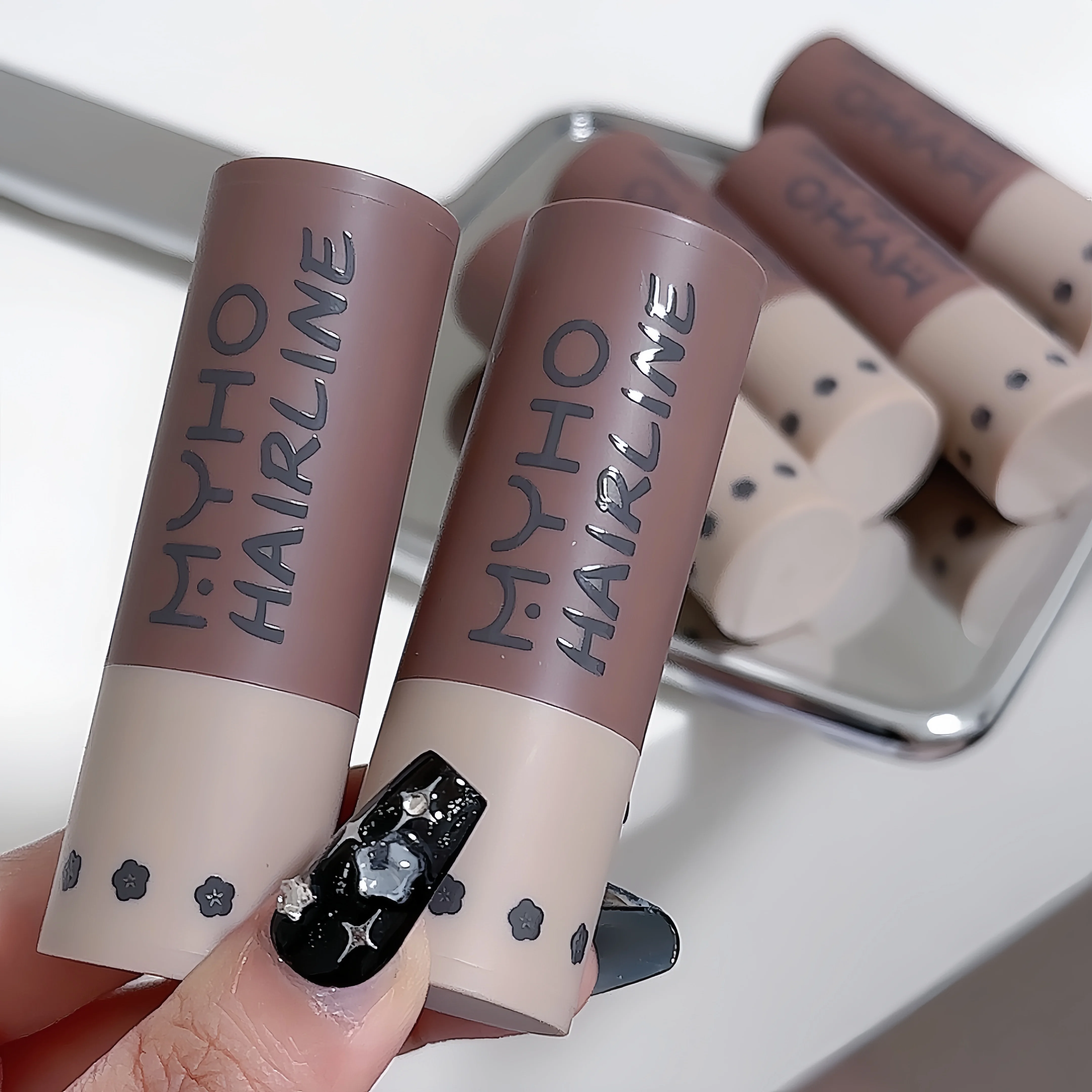 Face Powder Hairline Powder Waterproof And Anti-Sweat Filling Artefact Repair Seam Finishing Cover Powder Shade Natural Toning