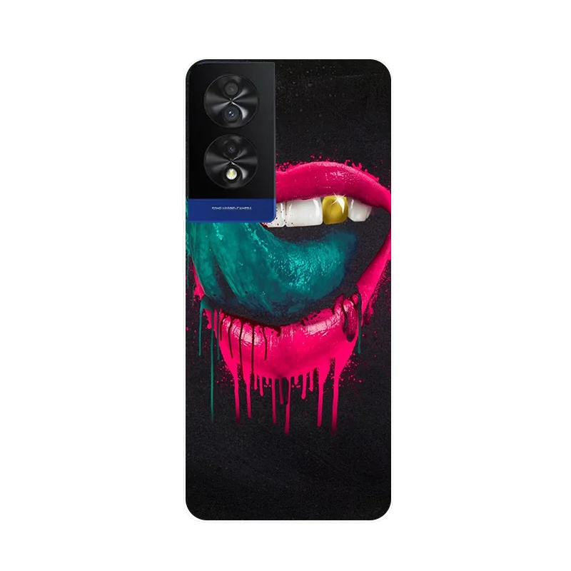 Cartoon Design Soft TPU Silicone Bumper Case, 6.78