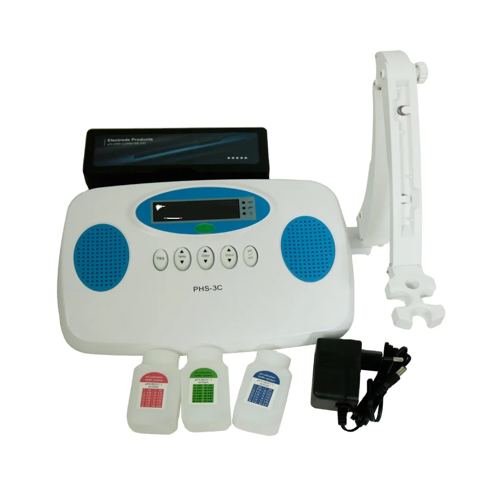 

PHS-3C PH Meter with LED Digital Display Water/Soil PH Meter Resolution 0.01 pH