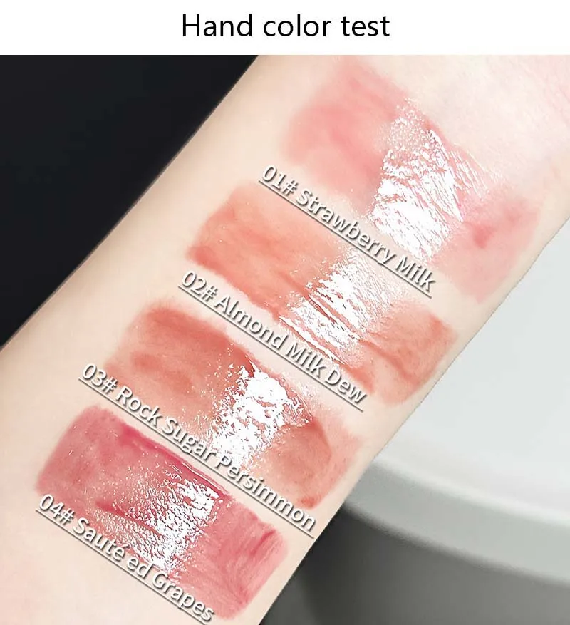 Description Picture 4 of itemCute Cat Hydrating Lip Gloss Moisturizer Mirror Water Lip Glaze Grape Lip Tint Makeup Waterproof Red Lips Plumping Non Stick Cup