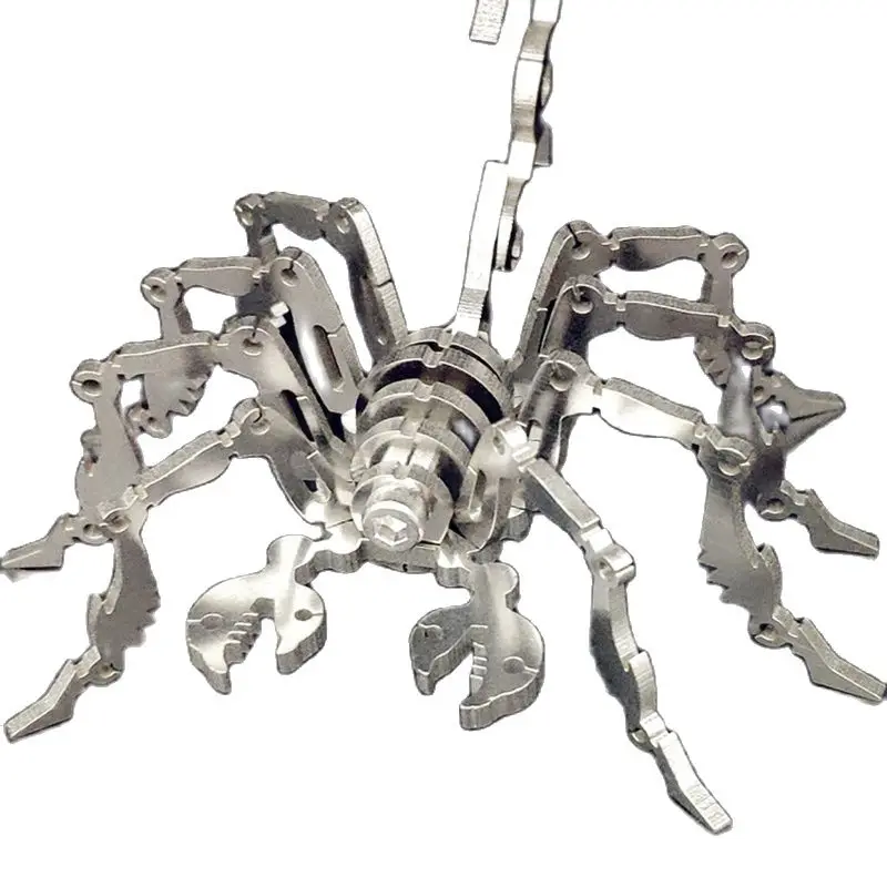 3D Metal Puzzle Scorpion Models Kits Steel Warcraft DIY Assembled Jigsaw Detachable Educational Toys Puzzles Gifts For Adult 5