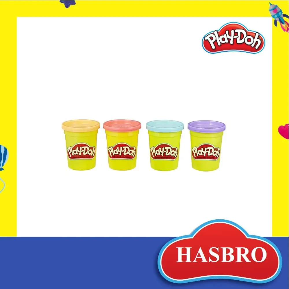 Set for modeling Play-Doh 4 colors in assortment B5517EU4/E4869 Slime Antistress Plasticine Training Hobbies Kids Games Toys Toy children Goods