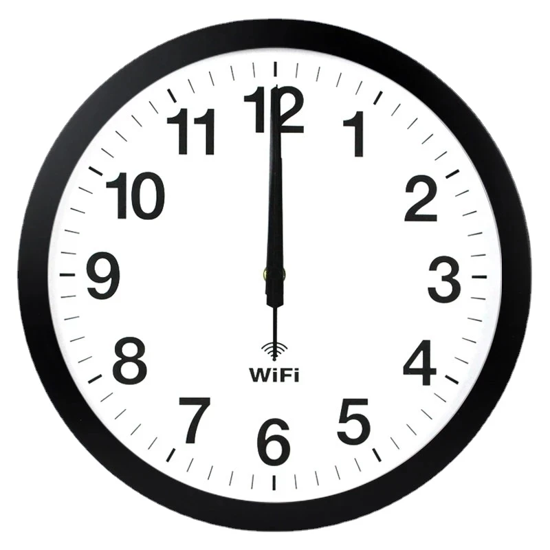 Inteligentna ściana zegar Wifi 20 Cal ekran automatyczna synchronizacja  czasu kreatywne proste nowoczesne zegary ścienne Home Decor salon