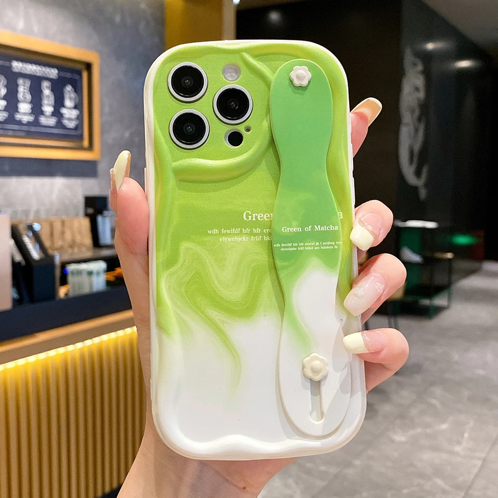 Gradient Phone Case with Wrist Strap and Holder