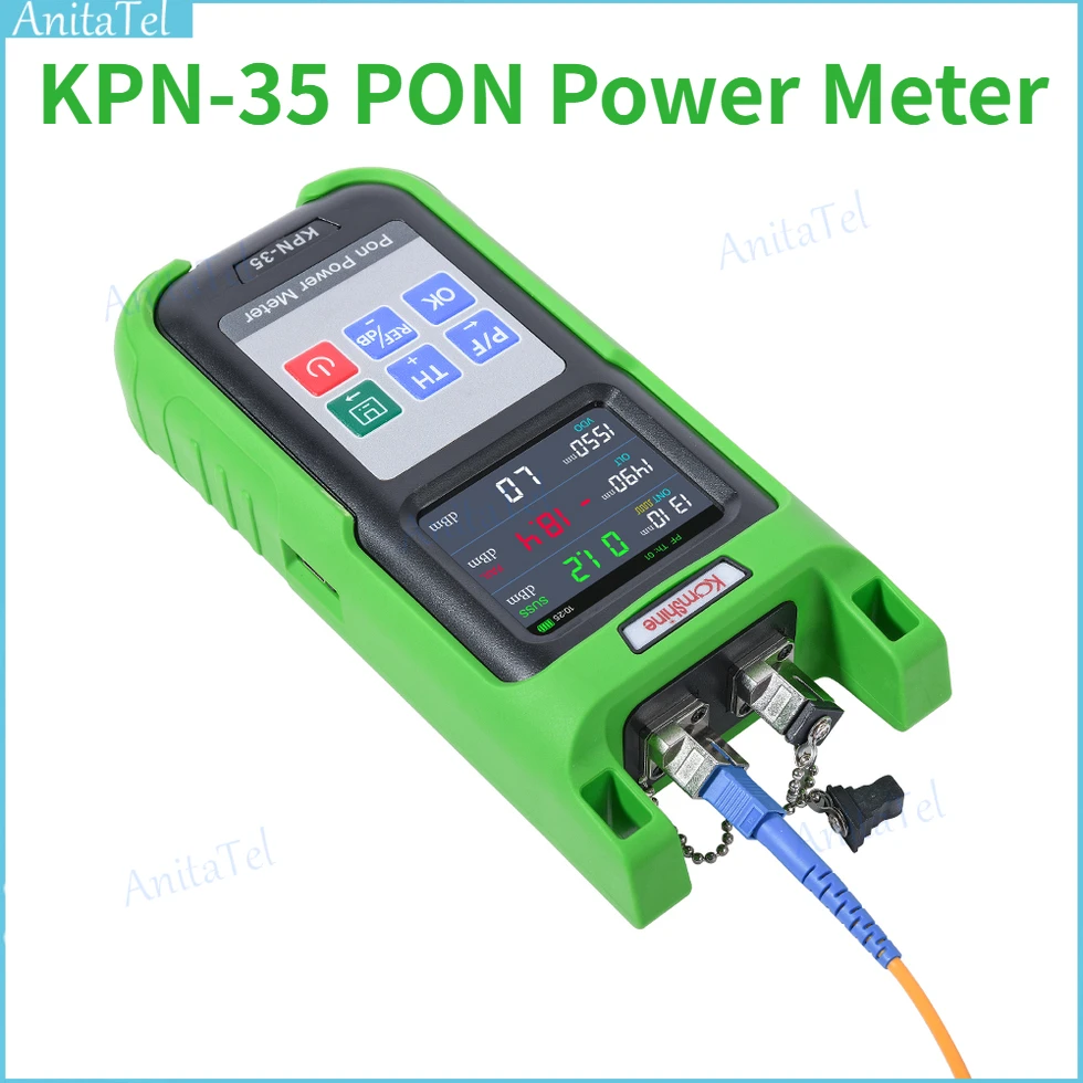 

Komshine KPN-35 PON оптический измеритель мощности для тестирования сети PON 1310/1490 нм OPM оптический измеритель мощности SC APC/UPC коннектор