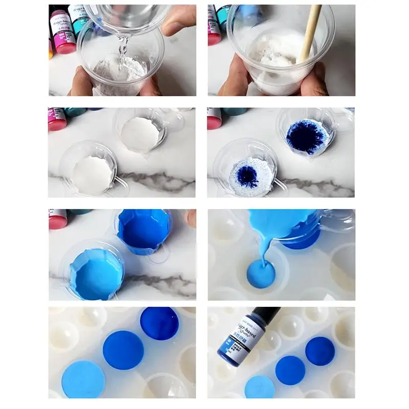 10ml Gypsum Cement Aqueous Pigment for Gypsum Powder Color Concentrate Cement Plaster Mold Decoration Handmade gypsum cement pigment
