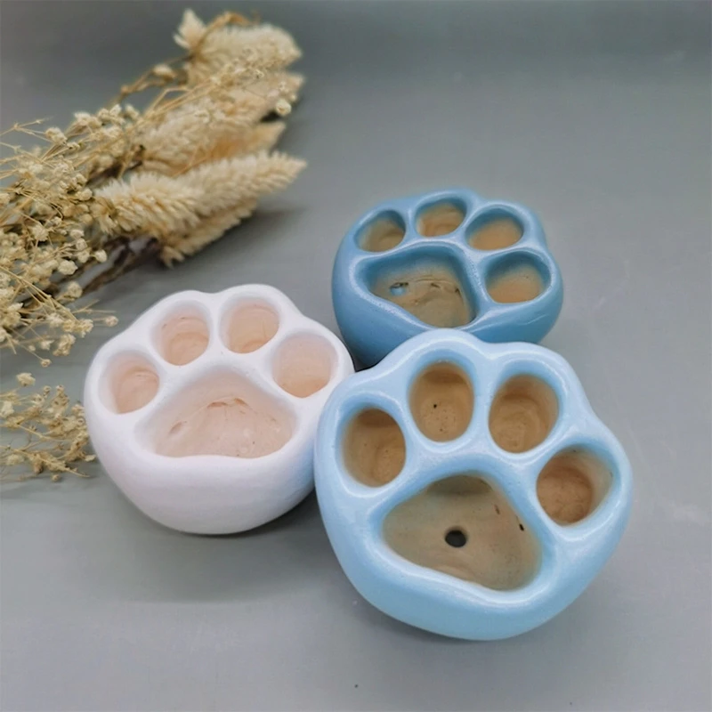 for Cat Claw Succulent Pot UV Crystal Epoxy Resin Mold Handmade Flower Pot Planter Silicone Mould DIY Clay Aroma Drop shipping