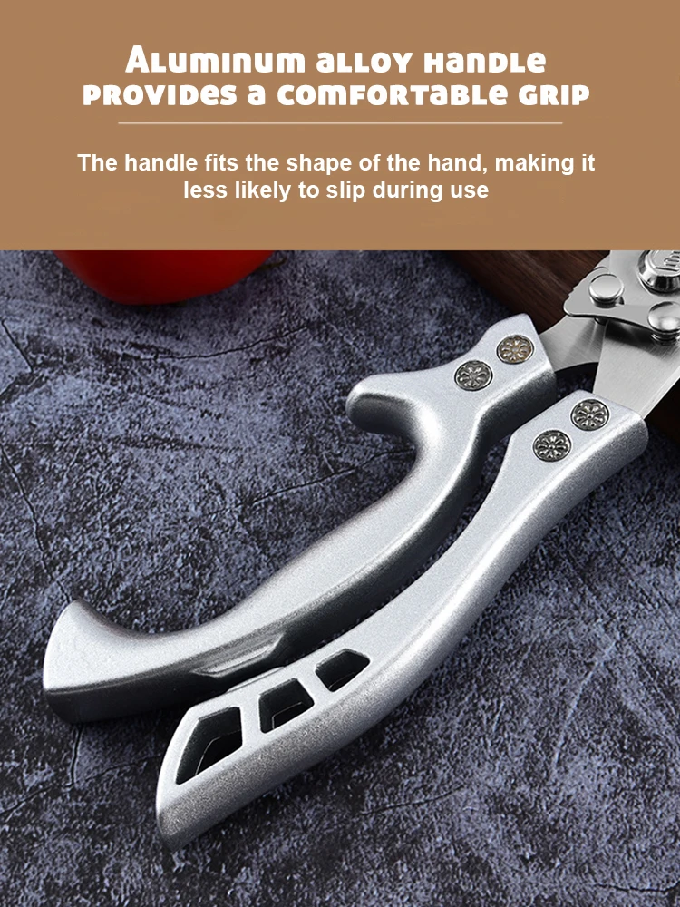 Kitchen Scissors Chicken Bone Kitchen Shears Duck Fish Cutter Stainless Steel Fish Scissors Scale Clean Cook Knife