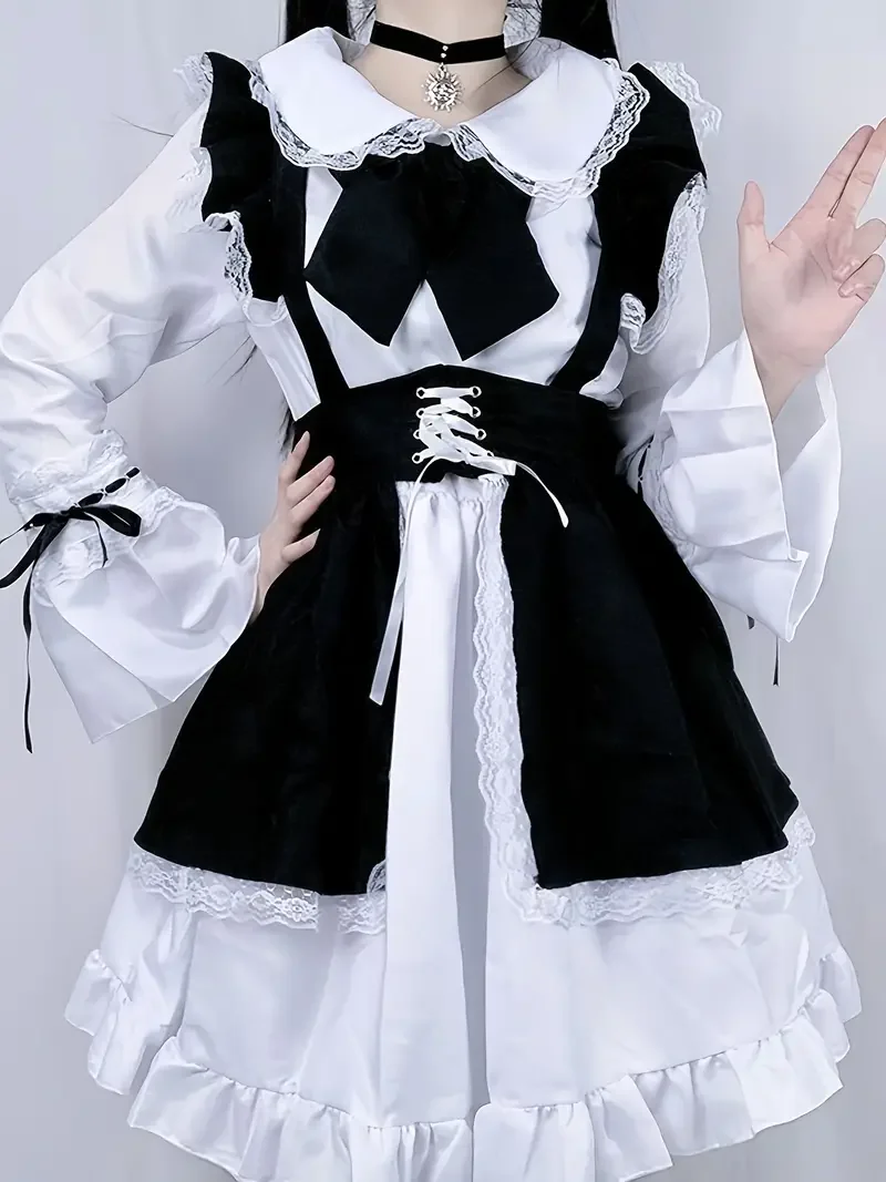 

lolita dress cosplay lolita Maid costume cosplays gothic lolita dress Maid suit pink dress robe lolita fairy kei sweet lolita d