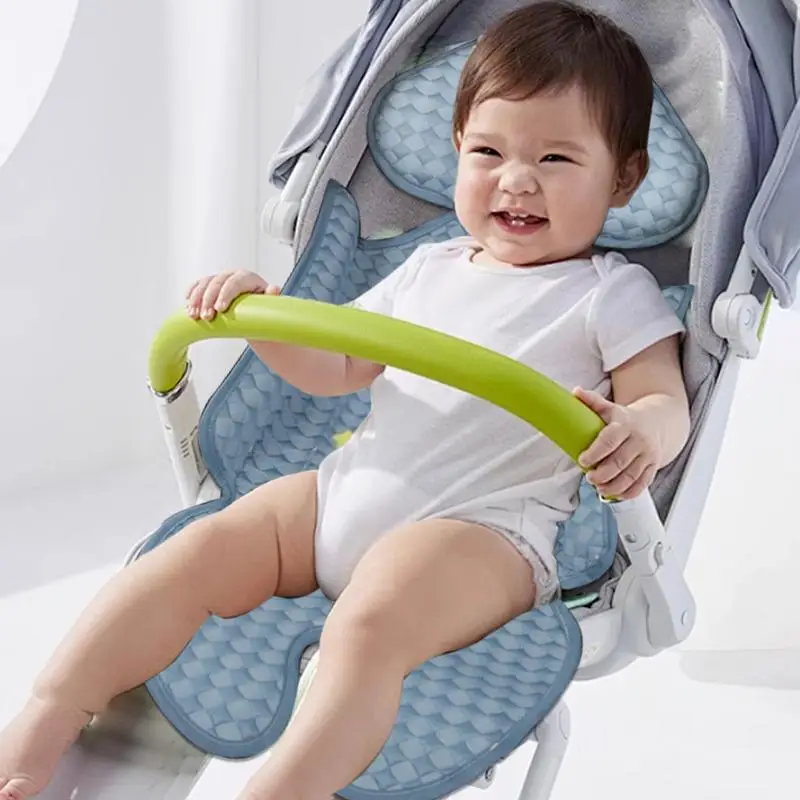 Cooling Pad For Stroller Ice Stroller Cooler Mat Breathable Cooling Mat Anti-Slip Seat Pad Cushion Liner Gel For