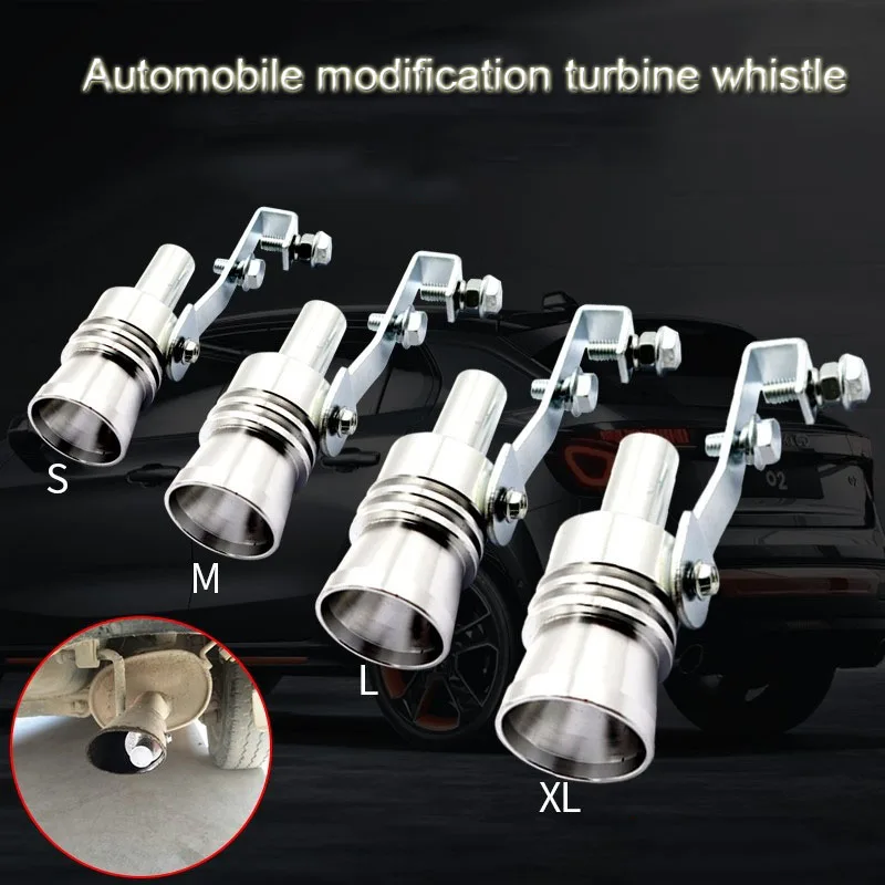 

1PC Universal Simulator Whistler Exhaust Fake Turbo Whistle Pipe Sound Muffler Blow Off Car Styling Tunning S/M/L/XL Accessories