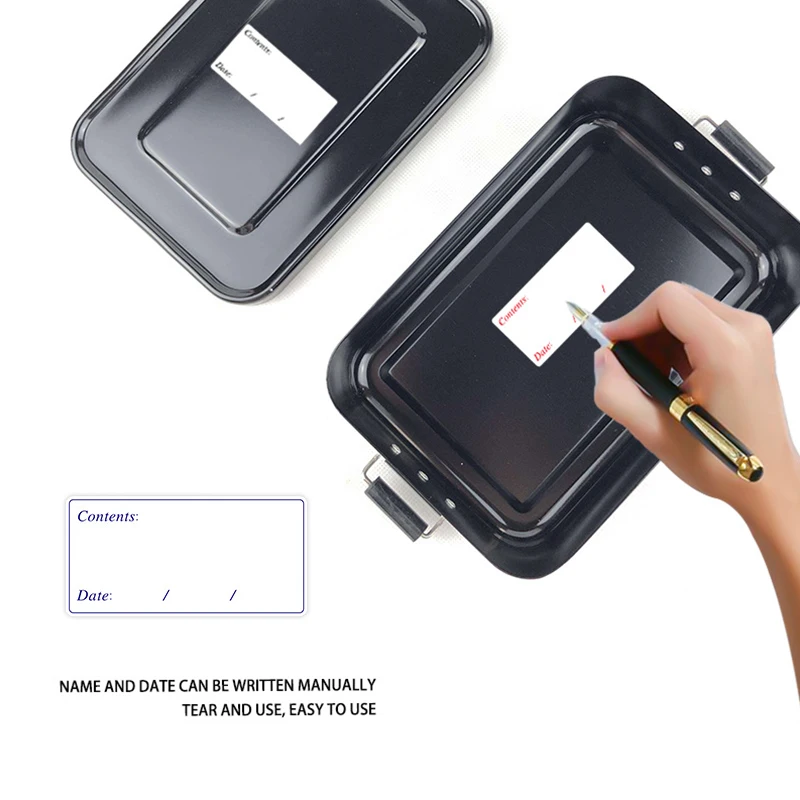 10 Sheets Date Food Sticker Labels Removable Refrigerator Food Storage Expiration Date Labels Self-Adhesive Freezer