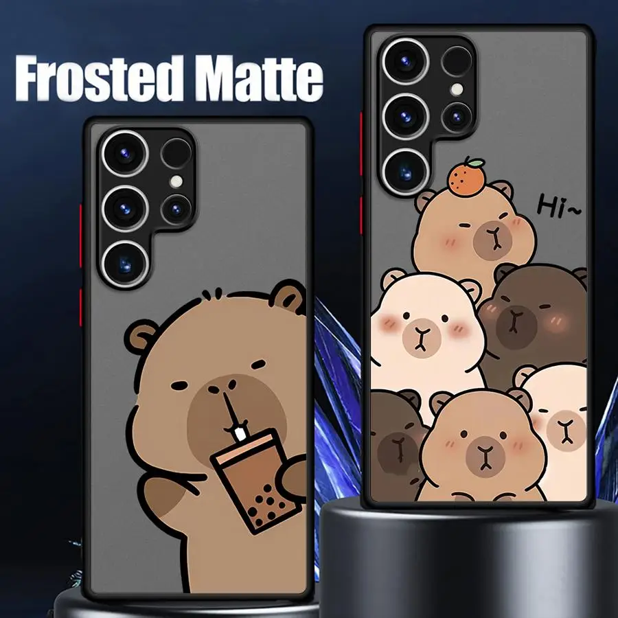 Adorable Cartoon Capybara Soft Phone Case