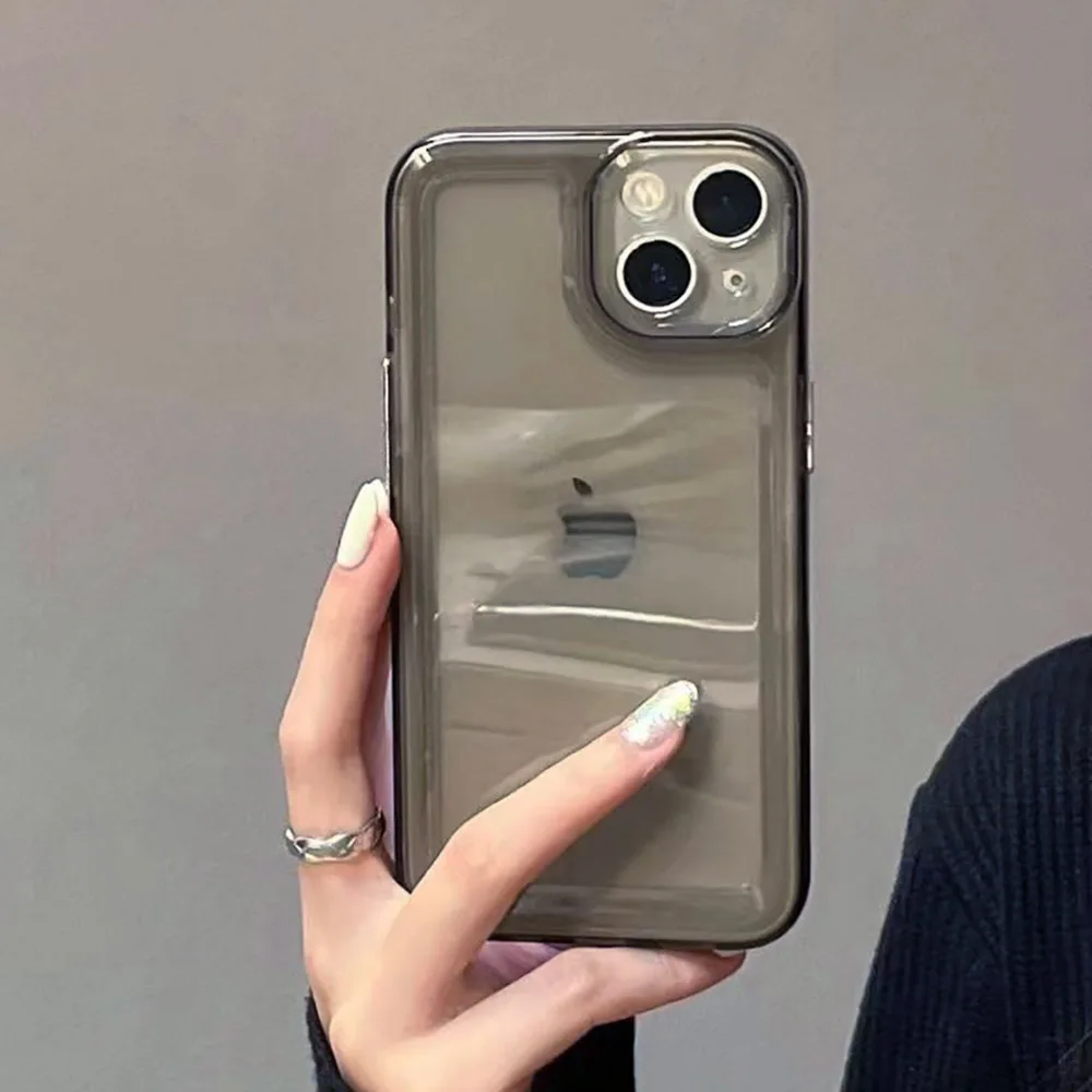 Sleek Transparent Silicone Protective Phone Case