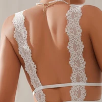 Ensemble de lingerie en dentelle pour femmes, pyjama sexy, robe de nuit, vêtements pour femmes, chemise de nuit sexy, vêtements de maison chauds, robe d'été pour dormir 5
