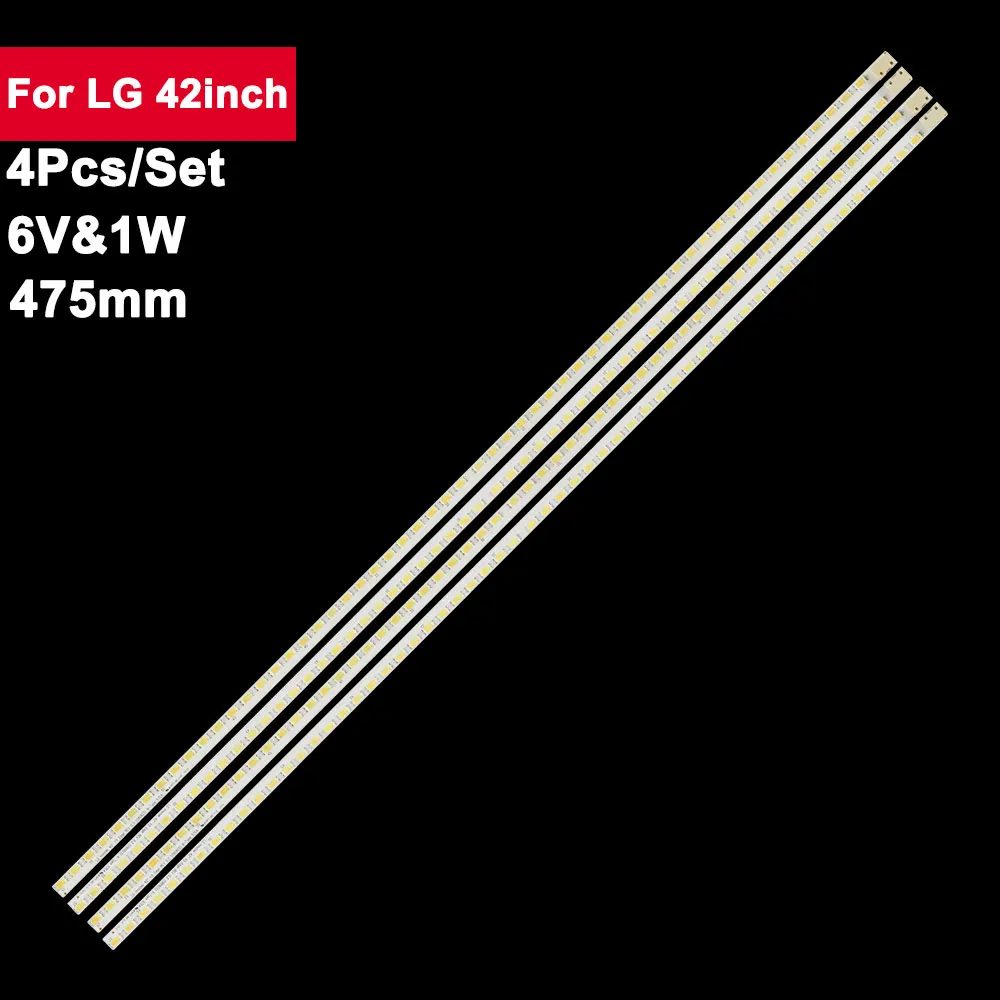 

475mm 4pcs 6V Led Backlight TV For LG 42inch LG lnnotek 42 Rev 0.6 57EA TYPE-A/B LC420EUD LE42A300N/LE42H320 42LE5300-ZA