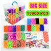 Box Packed! Rubber Bands Weaving Set DIY Toys Loom Craft Kid Bracelet Braid Silicone Elastic Weave Bands Gifts for Girls 1