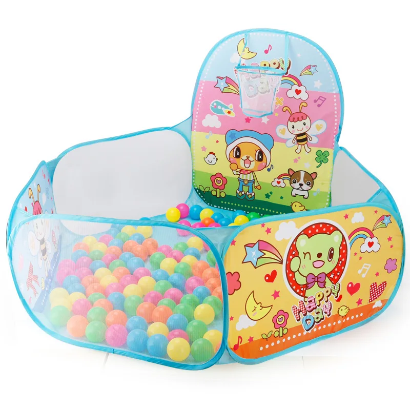 1.2M Portable Baby Pools Ball Pit Dry Pool Balls Cartoon Children's Pool Balls Outdoor Games Kids Playpen Ball Box Baby