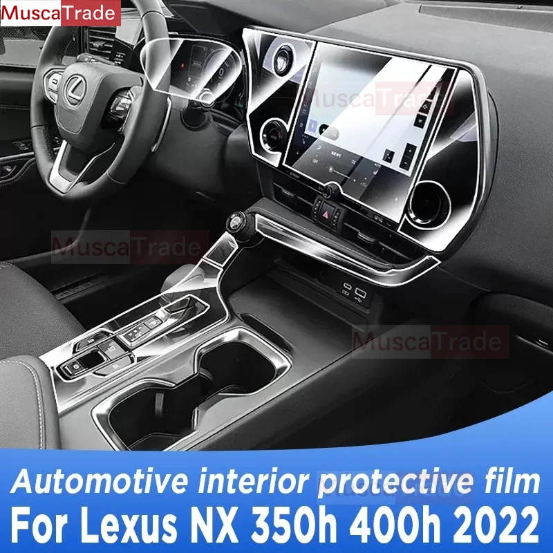 

For Lexus NX 350h 400h 2022 Gearbox Panel Navigation Screen Automotive Interior TPU Protective Film Cover Anti-Scratch Sticker