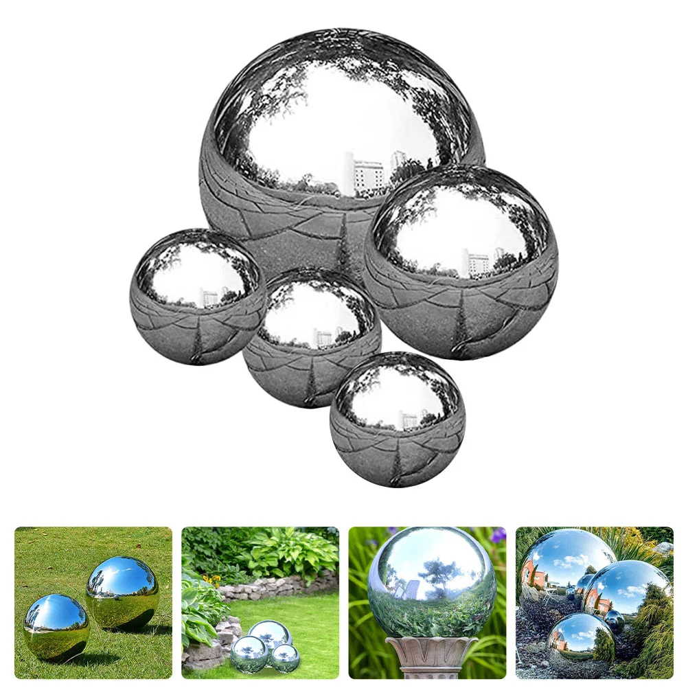 

Ball Garden Gazing Globe Mirror Balls Reflective Sphere Hollow Seamless Polished Stainless Steel Pond Outdoor Metal Floating