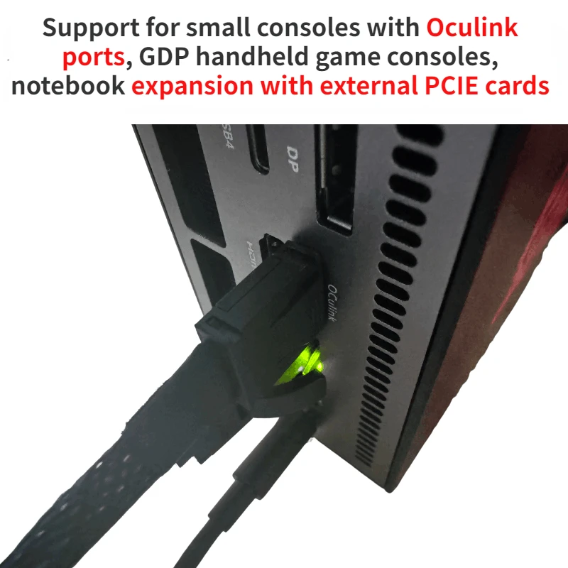 egpu box oculink 接続 ADT PCIe 4.0 Oculink(SFF-8611/SFF-8612) to x16 eGPU Adapter