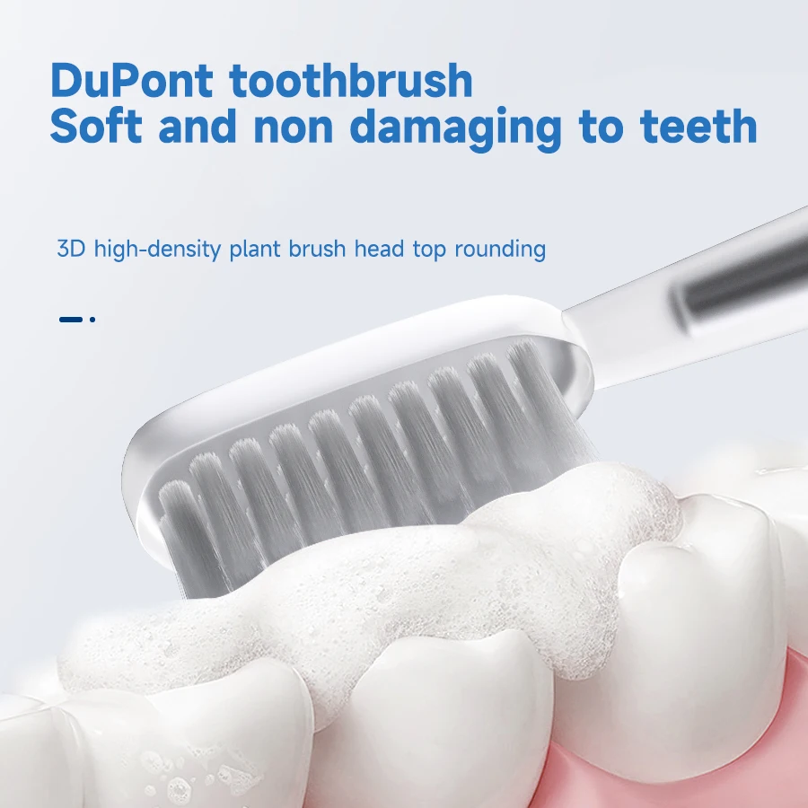 فرشاة أسنان كهربائية ذكية من جيان مع شعر دوبونت ال...