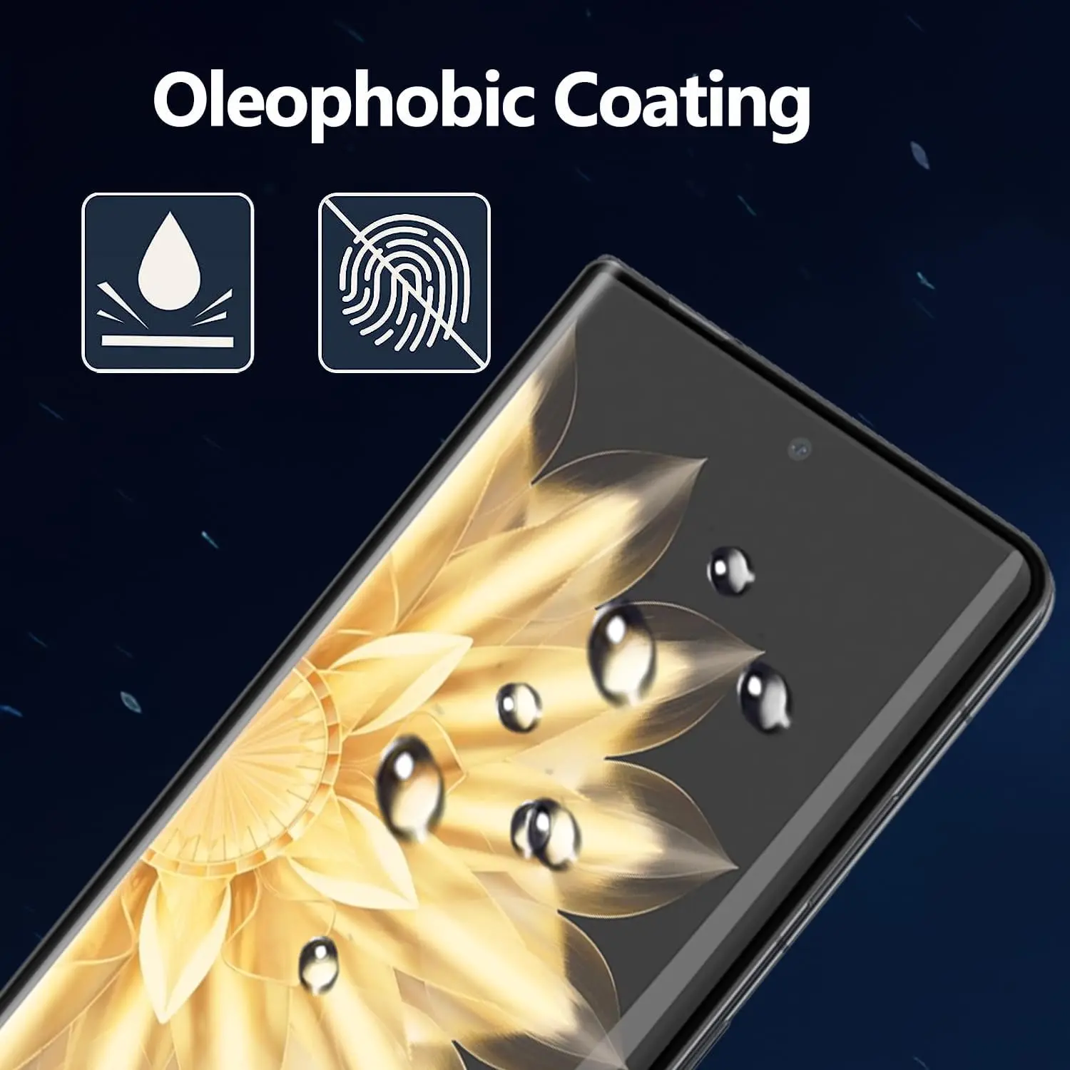 Premium 3D Curved Tempered Glass Screen and Camera Lens Protector - Full Coverage