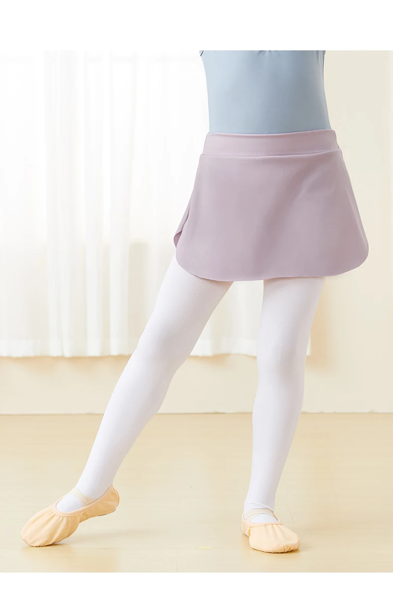 Schwarzer Ballettrock für Mädchen, elastische Taille, Tanzrock für Kleinkinder, zum Anziehen, Ballettrock, Kinder-Tutu-Rock, Seitenschlitzröcke, kurzer Rock – Detail 7