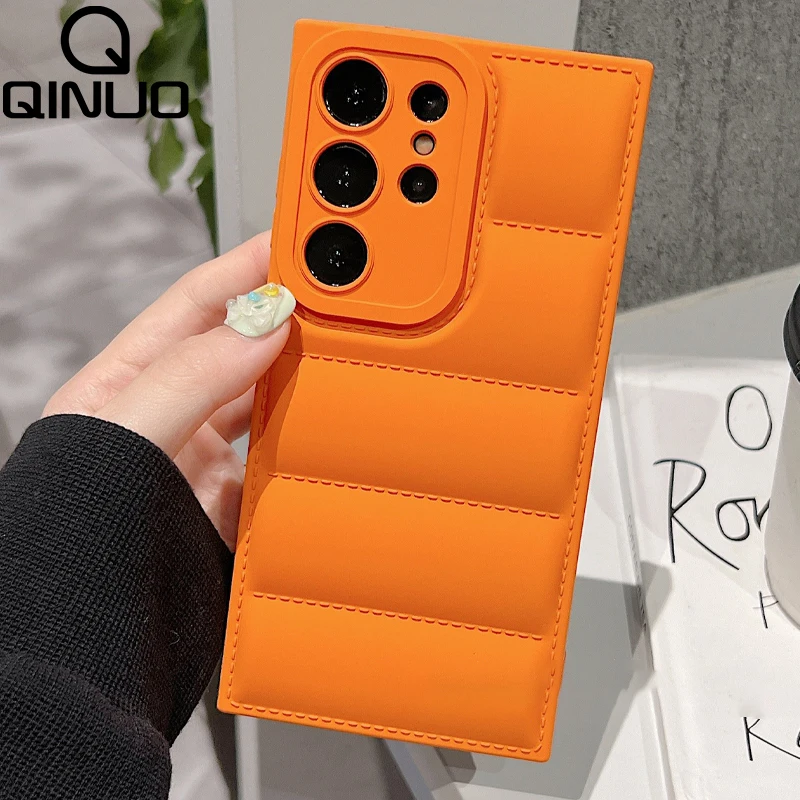 Liquid Silicone Down Jacket Style Phone Case - Soft Shockproof Cover