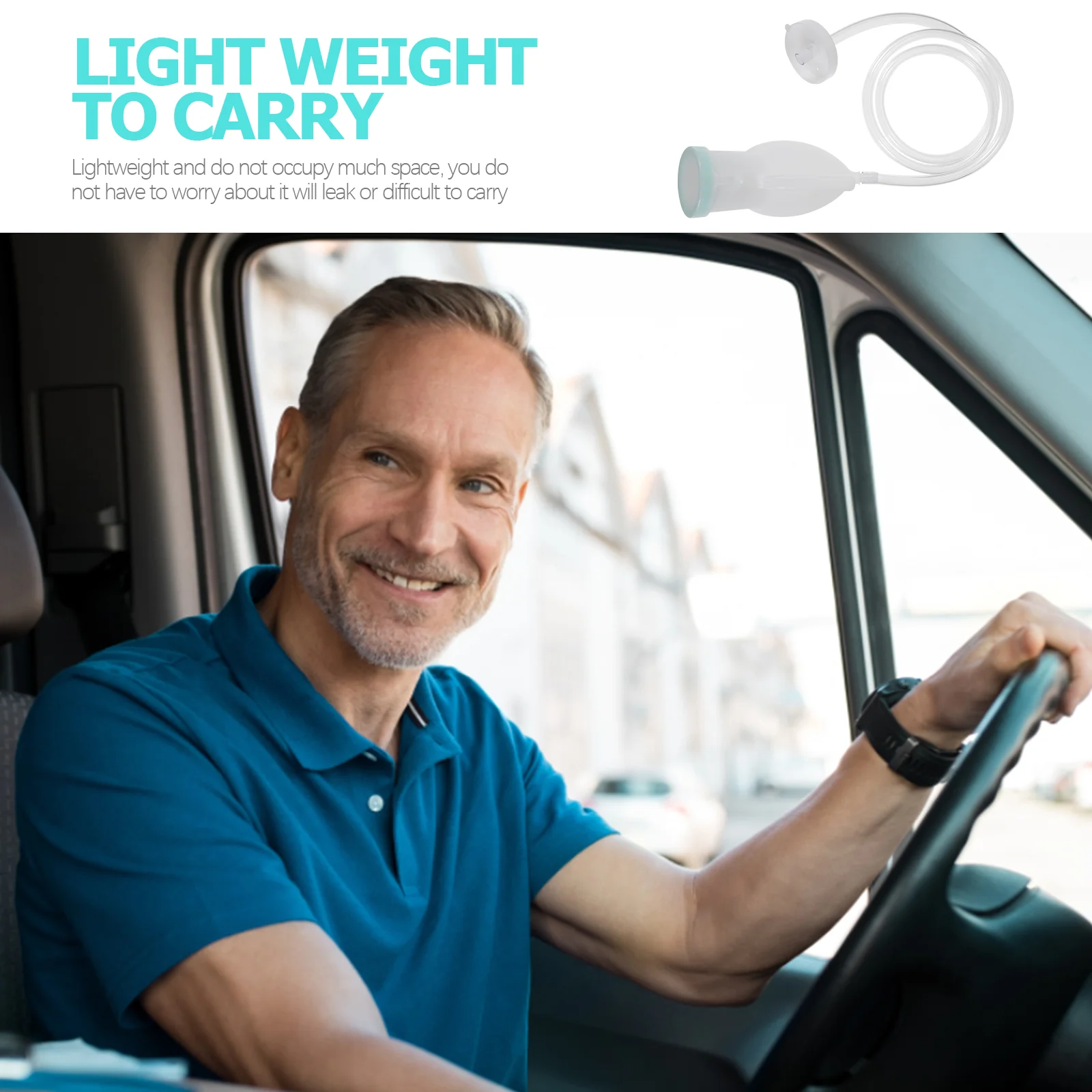 

Pee Bottle Male Pee Bottle Portable Urinal with Lid Outdoor Car Reusable Pee Bottle Men Spill Proof Plastic Urine Container