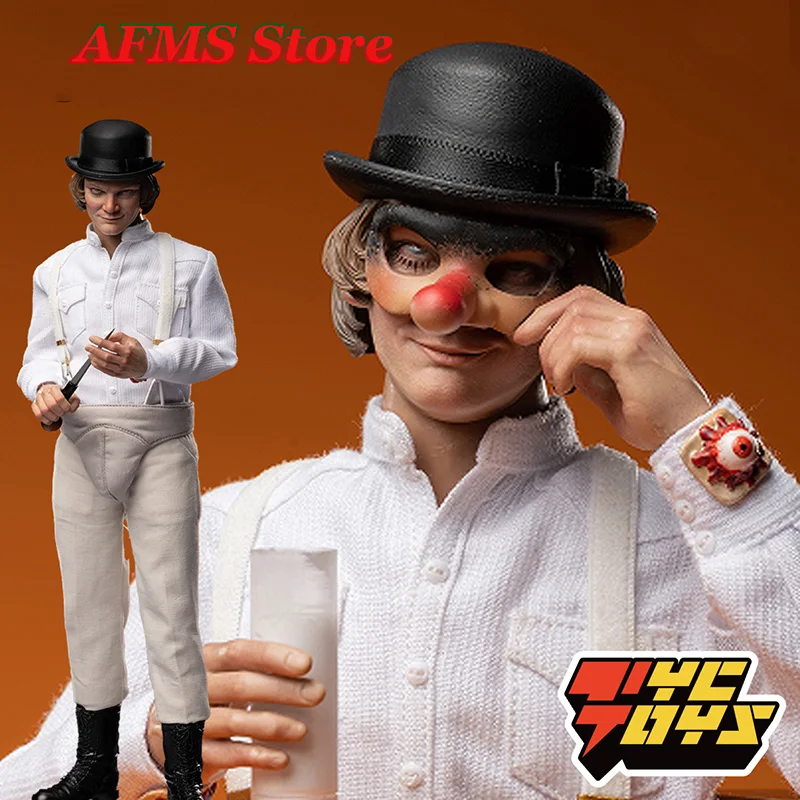 YANTOYS JR01 남성 군인 폭력적인 십대 알렉스 클래식 소설, 시계 작업 오렌지 풀 세트, 12 인치 액션 피규어, 1/6 체중계