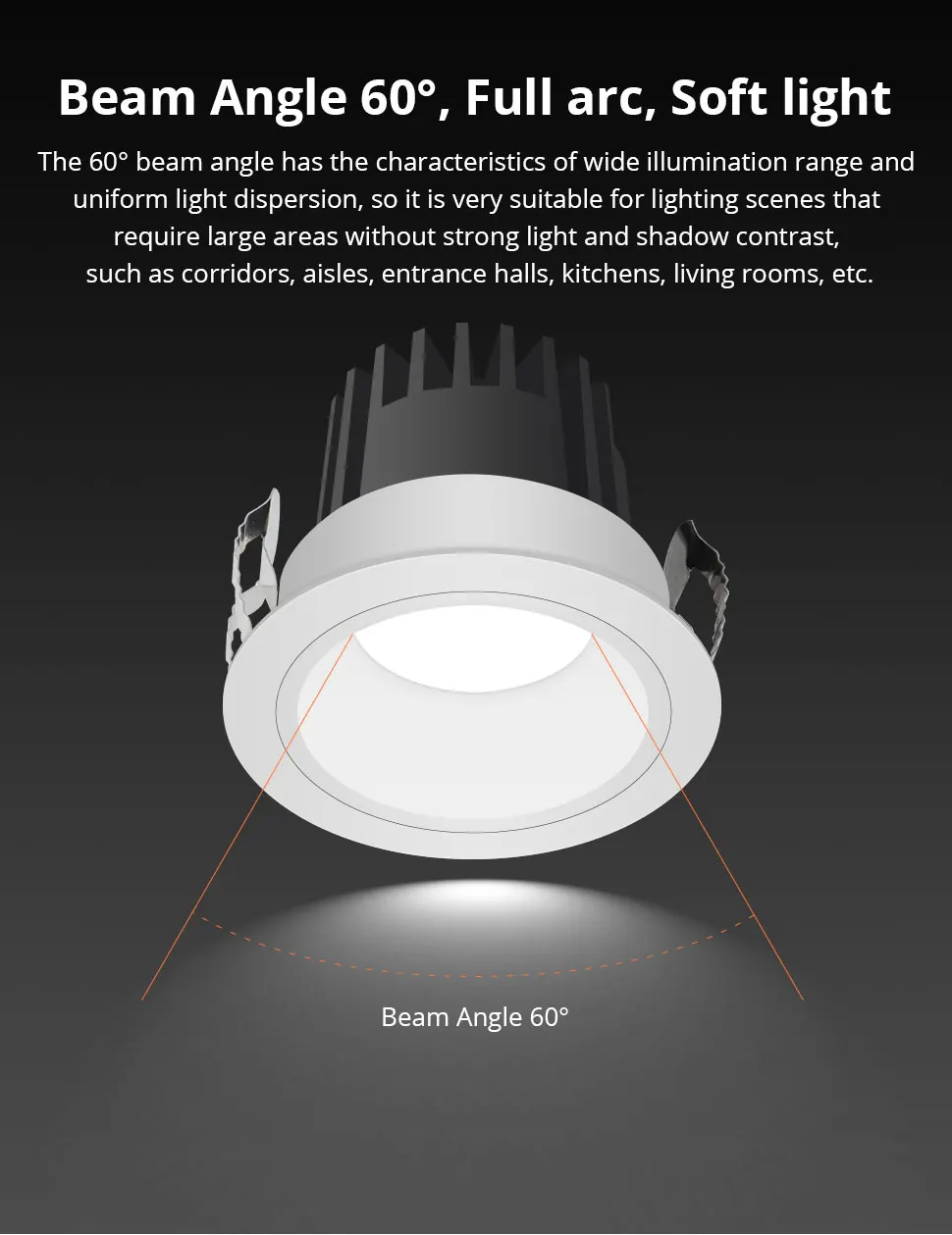 Zigbee LED Downlight IP44 CCT Round Recessed Spotlight 12W Work with Tuya Homeki