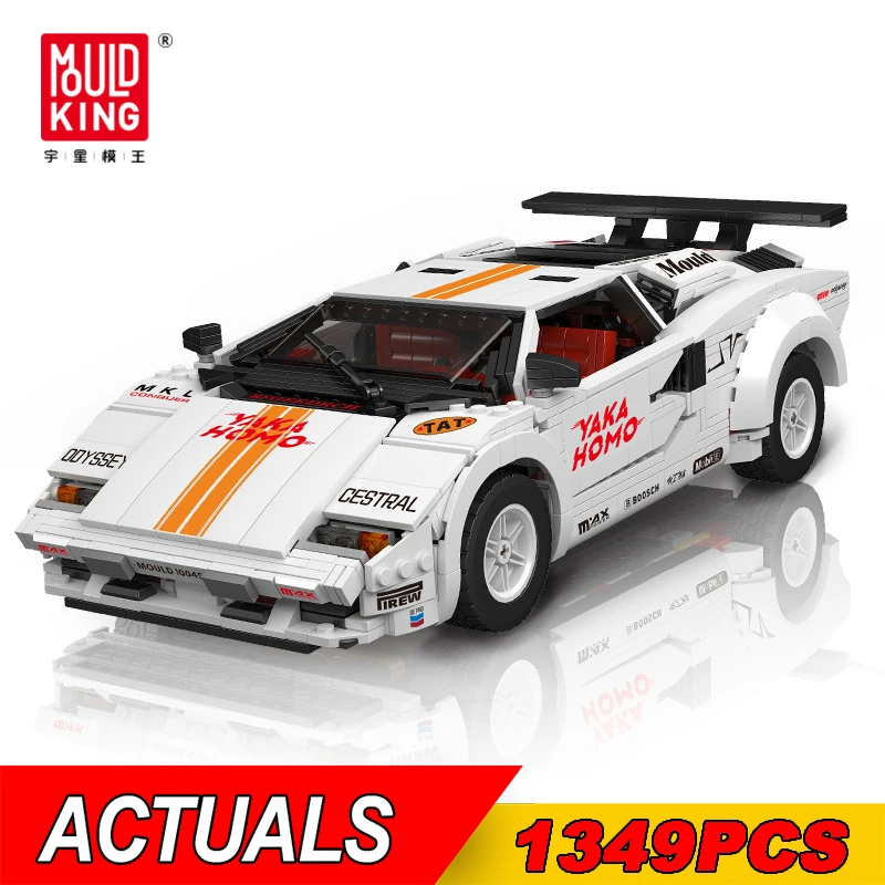 

MOULD KING 10045 Technical Car The Countachs Super Sport Racing Car Building Blocks MOC 82416 Bricks Toys For Kids Gifts 10295