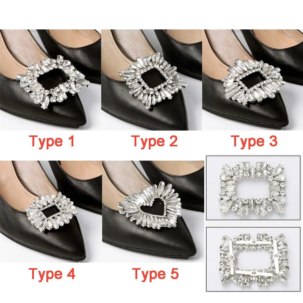 1PC Shoe Clip Wedding Shoes High Heel Women Bride Decoration Rhinestone Shiny Decorative Clips Butterfly Charm Buckle