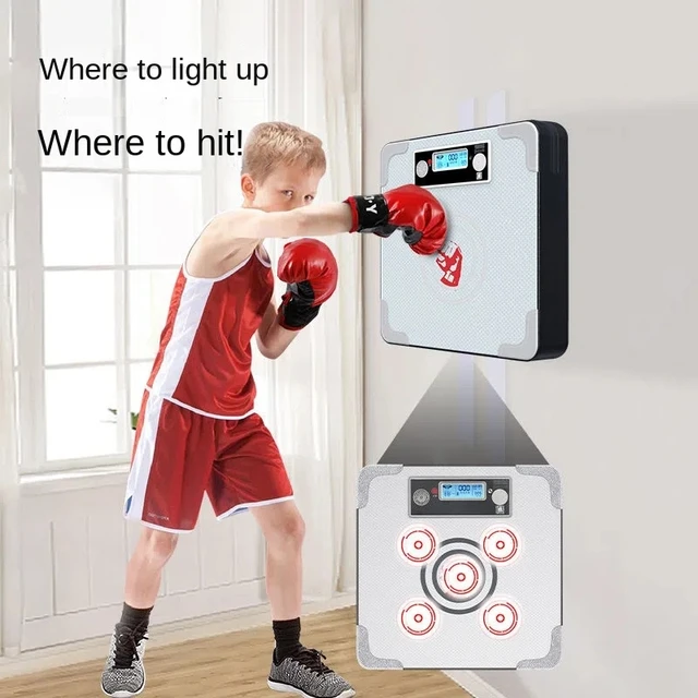 Tapis de boxe mural avec musique électronique, équipement d'entraînement  intelligent, cible de boxe - AliExpress