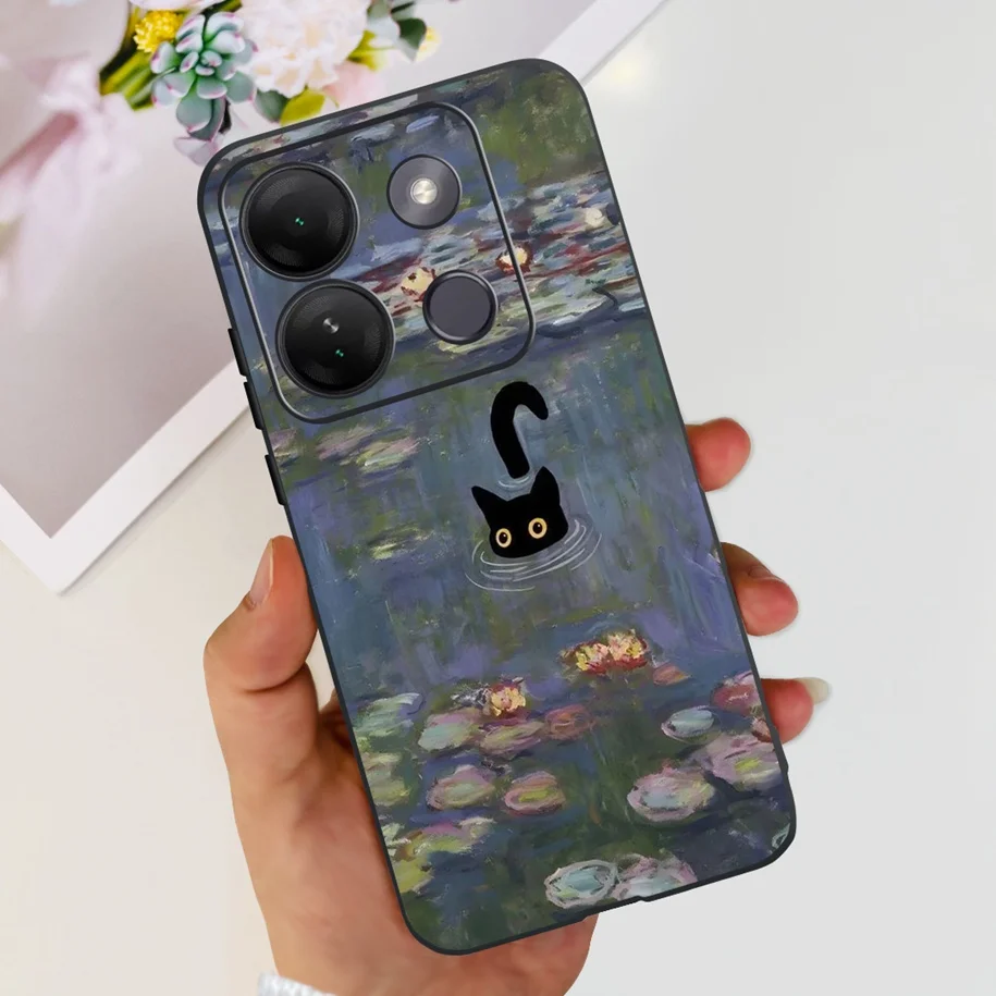 Luxury Marble Soft Silicone Back Cover Phone Case for Infinix Smart 7 Series