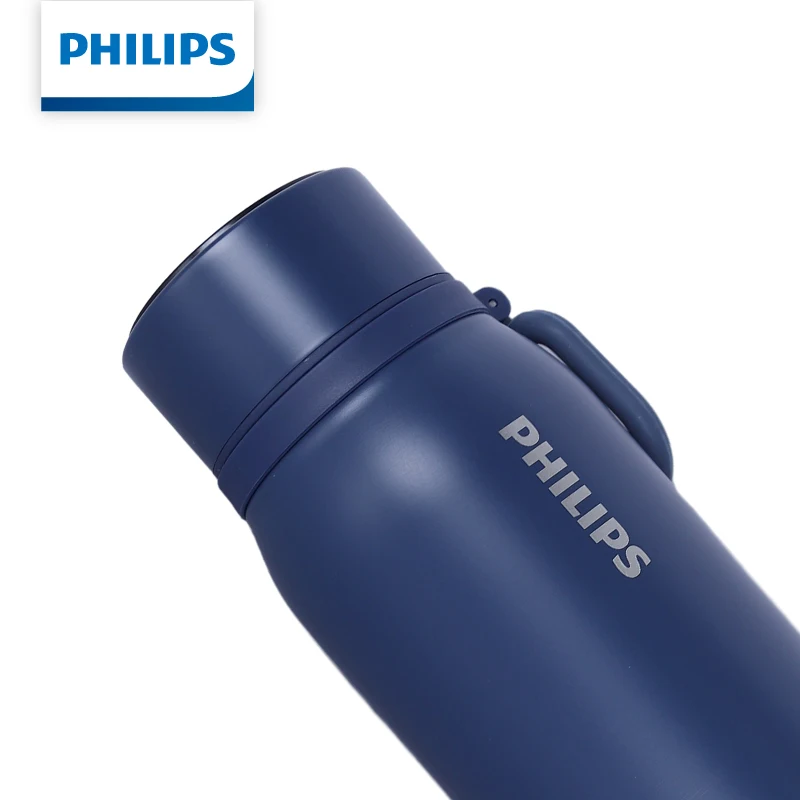 Philips Thermos Cup 480ml Vacuum Insulation Bottle 24 Hours HOT/COLD Temperature Display Screen Stainless Steel Material