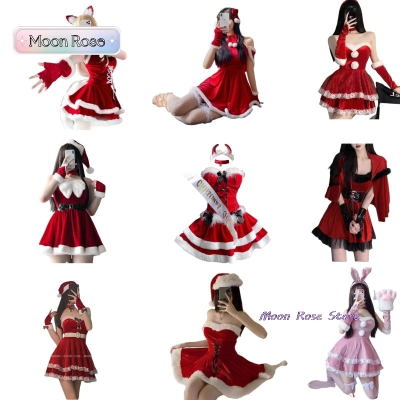 Plush VNeck Sexy Christmas Party Dress
