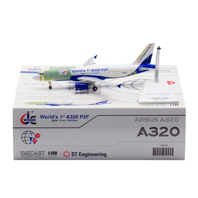 

1:200Scale Model Diecast Alloy Airbus A320P2F First D-AAES Simulation Aircraft Collection Decoration Gift Display Toy For Adult