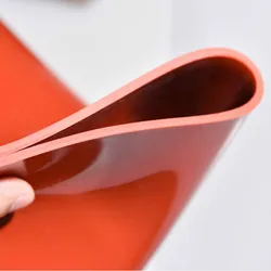 High - Temperature Resistant Silicone Rubber Sheet - Red, Black, Translucent - Multiple Thickness Options (1mm - 5mm) - 500x500mm - 1mm (Transparent)