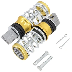 Enhanced Aluminum Alloy Spring Pedal for Electric Vehicles and Motorcycles (Golden)