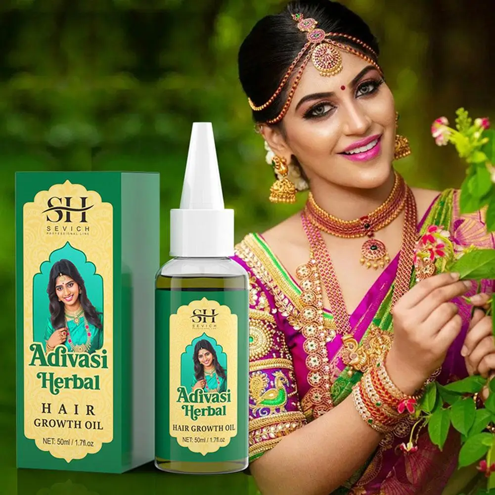 

50ml Original India Oil Adivasi Herbal Hair Oil Rosemary Oil For Men Ayurvedic Anti Hair Loss Regrowth Thicken Oils N0E9