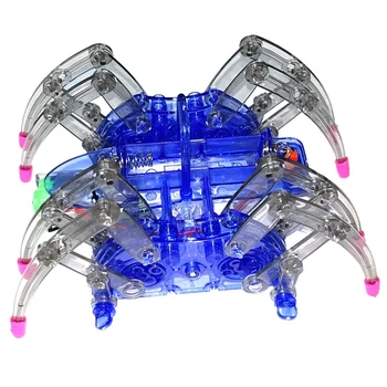 Kit robot ragno elettrico Sviluppo educativo dell'intelligenza fai-da-te assembla kit di azione puzzle per bambini