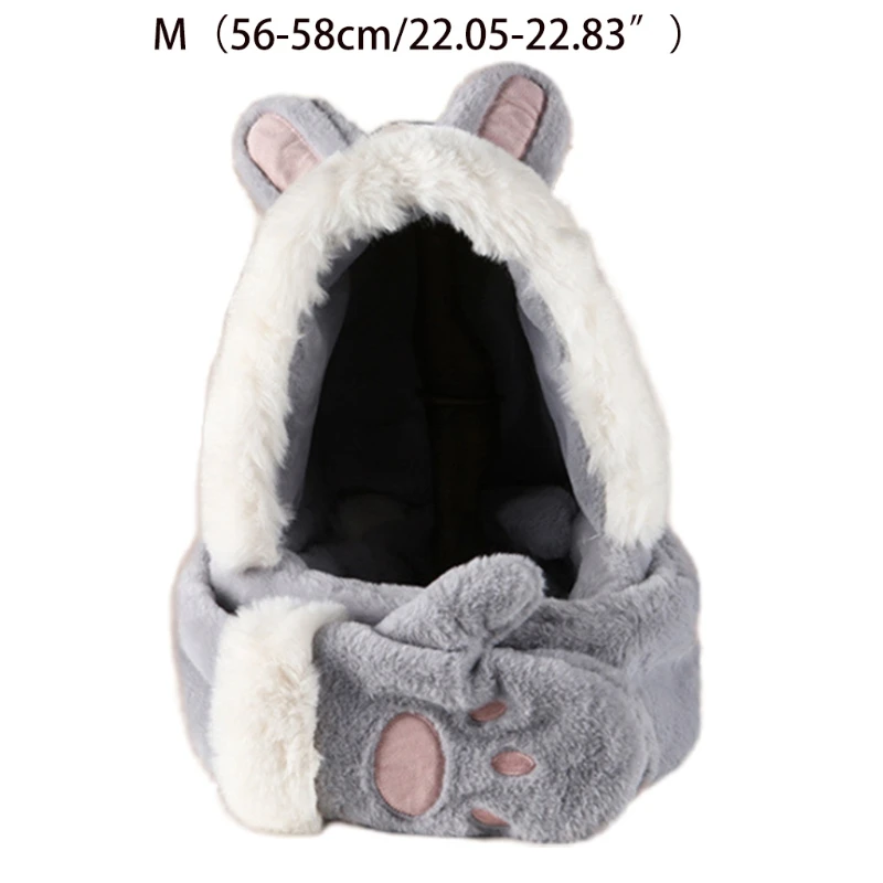 

Stylish Cartoon Rabbit Ears Plush Scarf Winter Warmth One-piece Hat for Girl