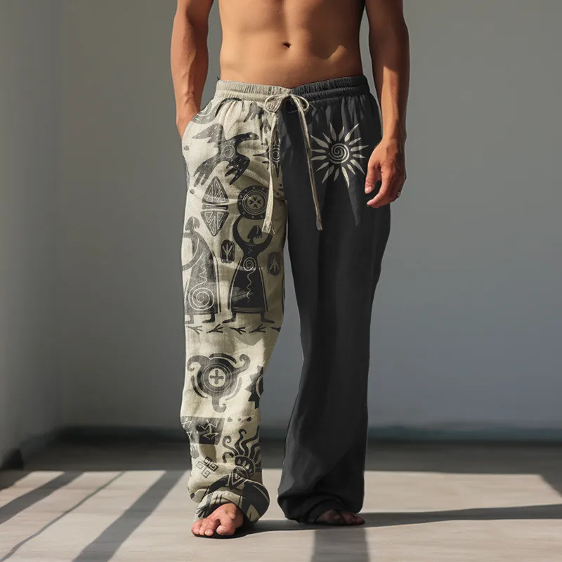 Men's And Women's Pants Summer pants Beach pants Stretch Waist 3D Printed Graphic Printed Flowers/Flowers Comfortable Casual Eve summer pants