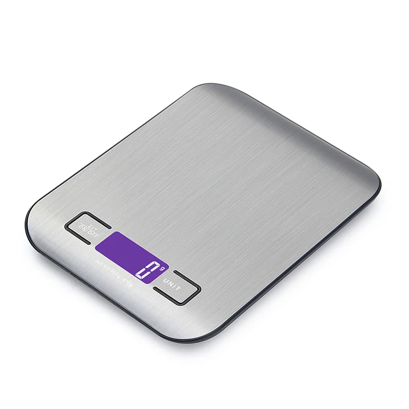충전식 스테인레스 스틸 전자 저울, 주방 저울, 가정 쥬얼리, 음식 간식 계량, 베이킹 도구, 5kg, 10kg