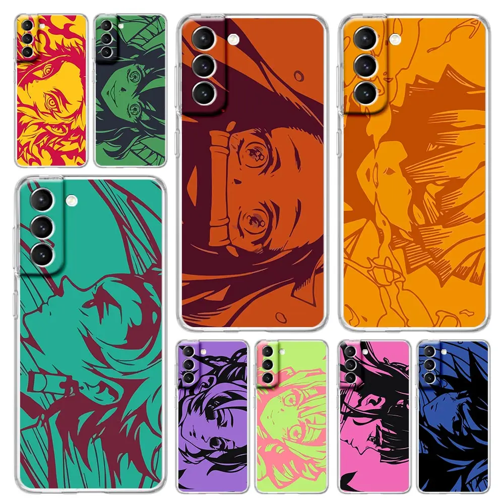 

Kimetsu no Yaiba Demon Slayer Fashion Phone Case For Samsung Galaxy S23 Ultra S22 5G S20 S21 FE 5G S10E S9 S8 S10 Plus Cover