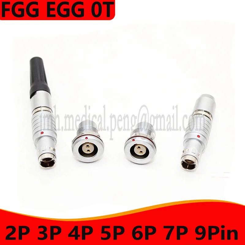 

Compatible T Series 0T FGG EGG 2 3 4 5 6 7 9 Pin IP66/68 Small Diameter Push-Pull Waterproof Male Plug Female Socket Connector