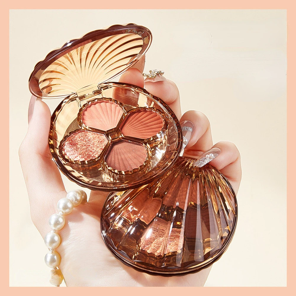 

4 Colors Glitter Eyeshadow Palette Eyeshadow Primer Waterproof Nude Eye Pigment Matte Shimmer Matte Eye Shadow Powder Makeup Kit