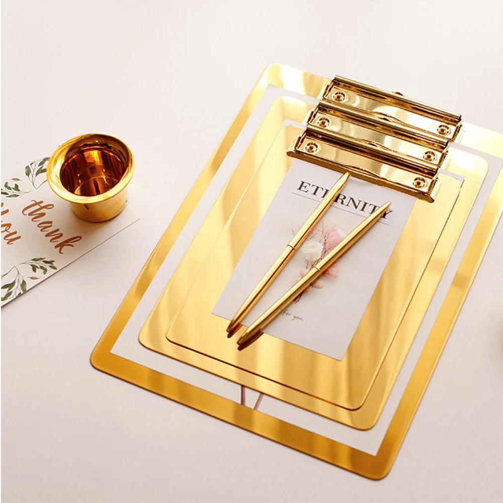

Folders Writing Tablet A4 Paper Clip Board Stainless Steel File Clipboard Holder